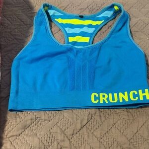 Blue and Yellow Women's workoutTop